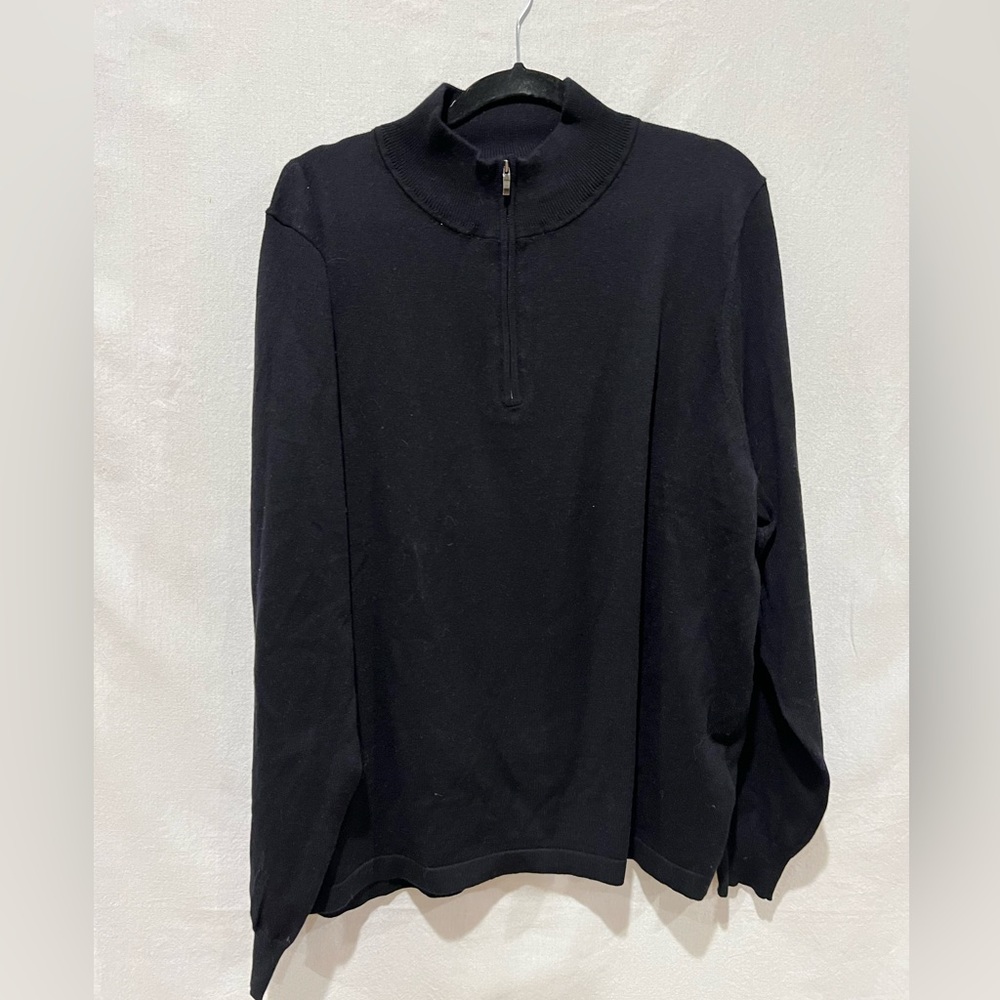 Pullover sweater, blend of cotton, Thermolite Merino wool. Warm, yet lightweight